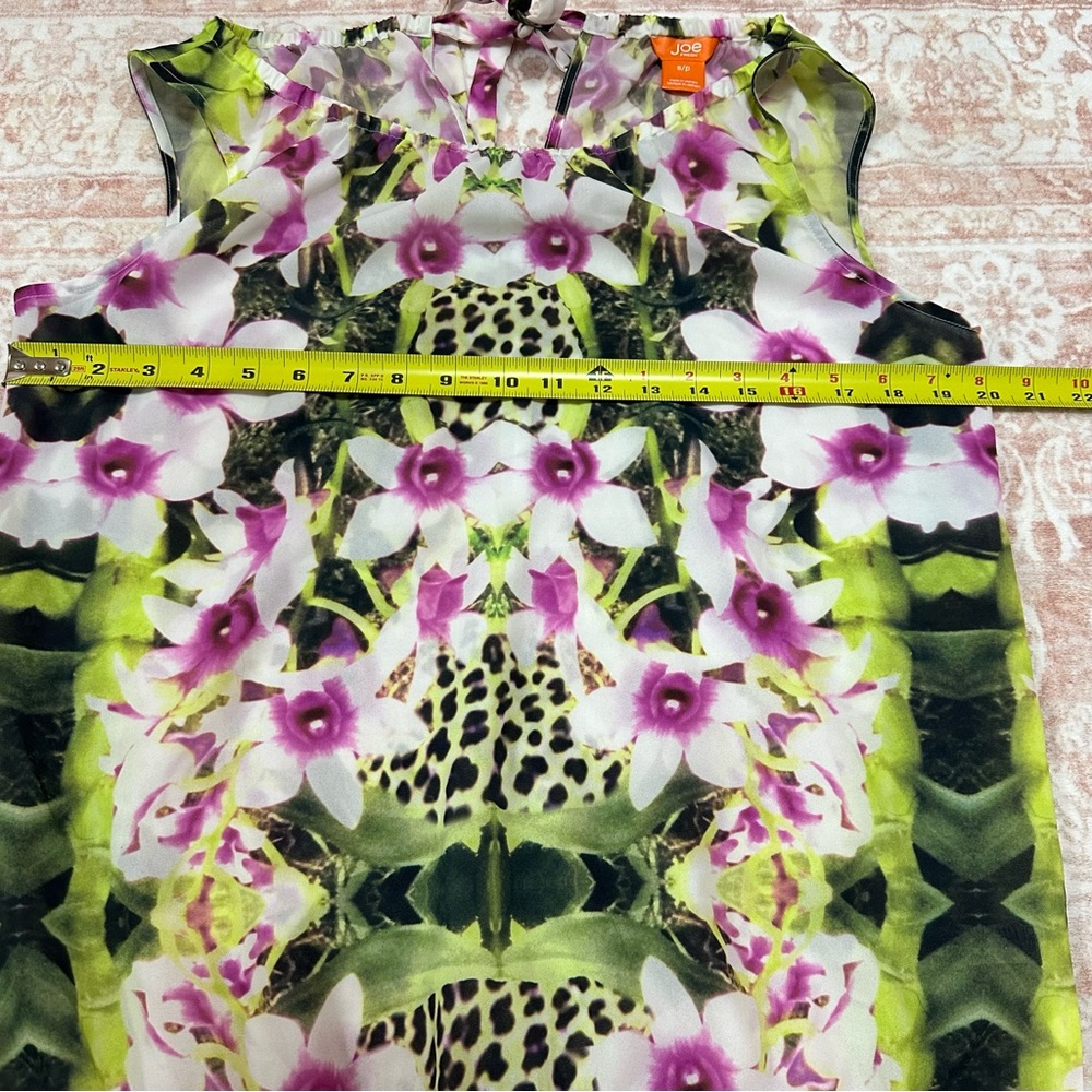 Joe Fresh Flowy Vibrant Orchid Printed Blouse - Picture 7 of 7